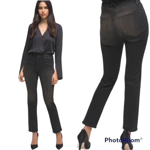 NEW Good American Good Classic Jeans in Black120 NWT MSRP $179 US 4/27 - Picture 1 of 9